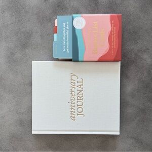 White Journal and Bucket List Cards Set